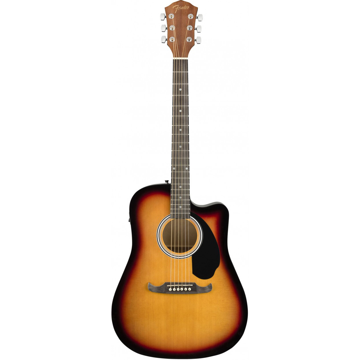 Fender FA-125CE Dreadnought, Sunburst Гитары акустические